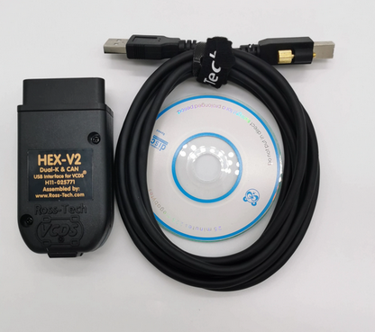 2025 VCDS VAGCOM Interface VCDSCAN HEX V2 mise à jour 25.3 pour VW pour AUDI Skoda Seat outils de diagnostic automatique de voiture multilingue